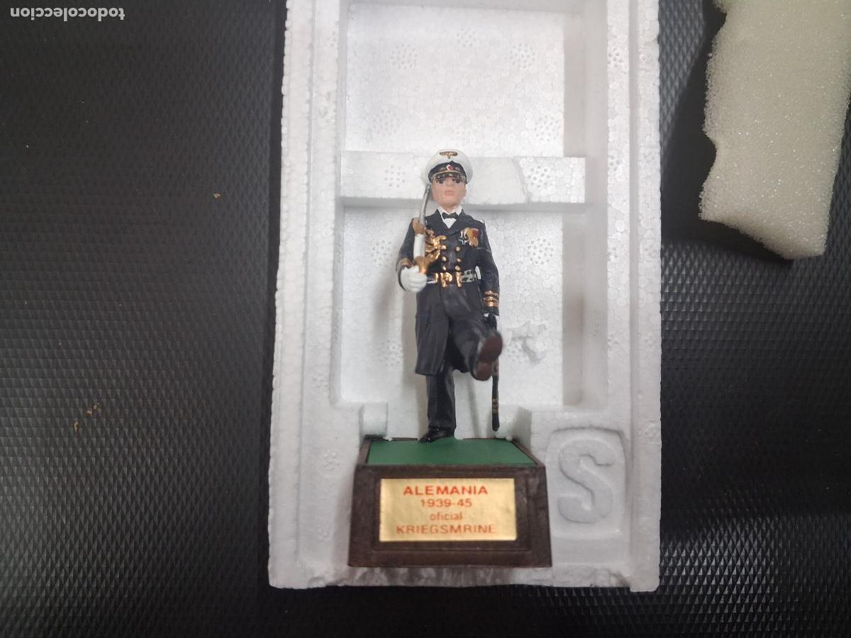 Juguetes Antiguos: SOLDAT SOLDADITO PLOMO ALEMANIA OFICIAL 1939 1945 KRIEGSMARINE NUEVO EN CAJA CORCHO ORIGINAL