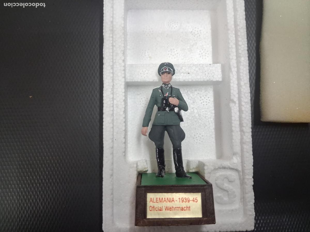 Juguetes Antiguos: SOLDAT SOLDADITO PLOMO ALEMANIA OFICIAL 1939 1945 WEHRMACHT NUEVO EN CAJA CORCHO ORIGINAL