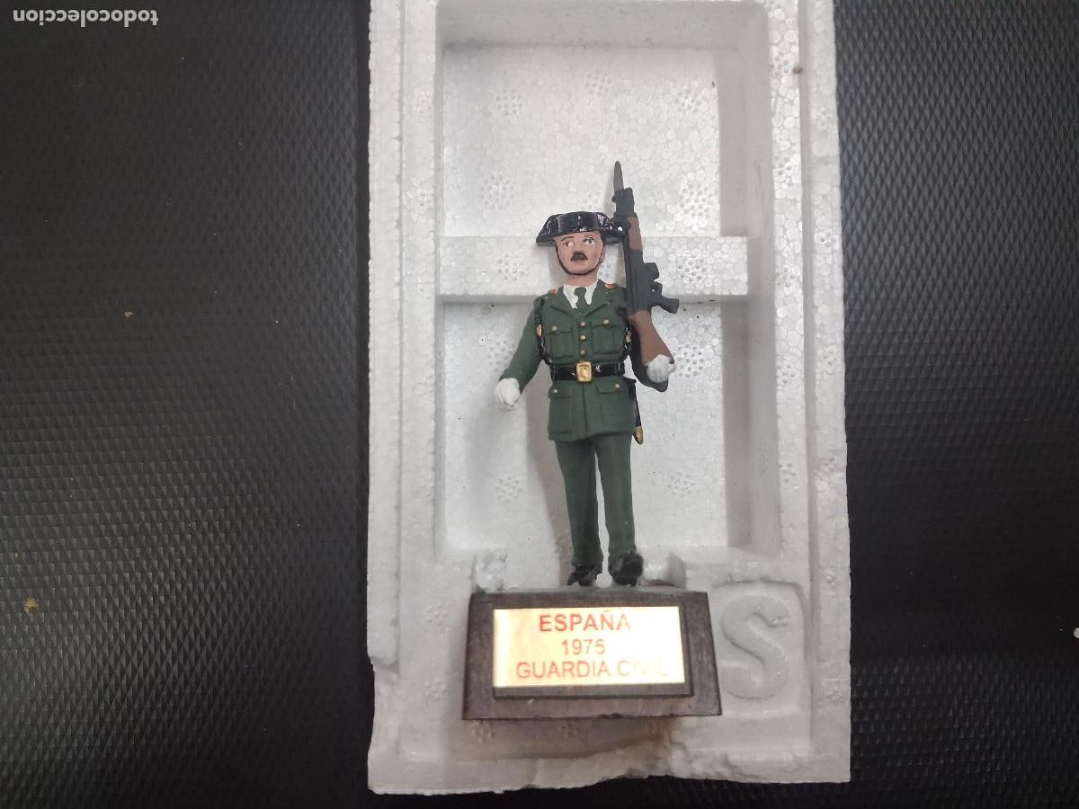 Juguetes Antiguos: SOLDAT SOLDADITO PLOMO ESPA&Ntilde;A GUARDIA CIVIL 1975 NUEVO EN CAJA CORCHO ORIGINAL
