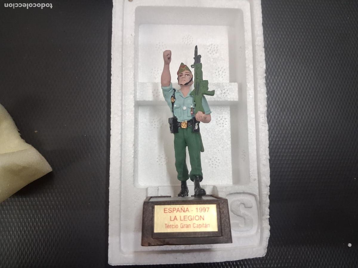 Juguetes Antiguos: SOLDAT SOLDADITO PLOMO ESPA&Ntilde;A LA LEGION 1997 TERCIO GRAN CAPITAN NUEVO EN CAJA CORCHO ORIGINAL