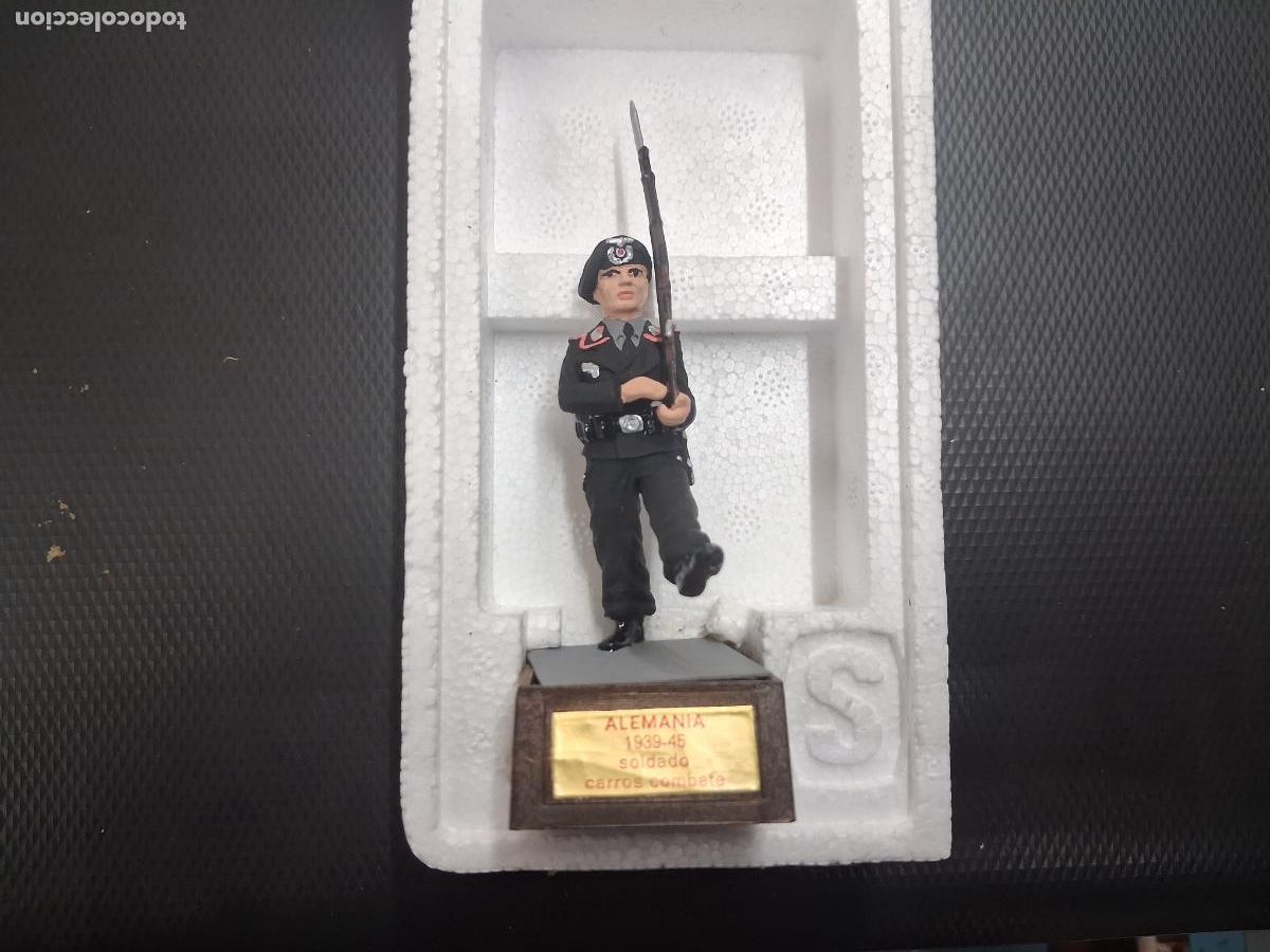 Juguetes Antiguos: SOLDAT SOLDADITO PLOMO ALEMANIA SOLDADO CARRO DE COMBATE 1939 1945 NUEVO EN CAJA CORCHO ORIGINAL