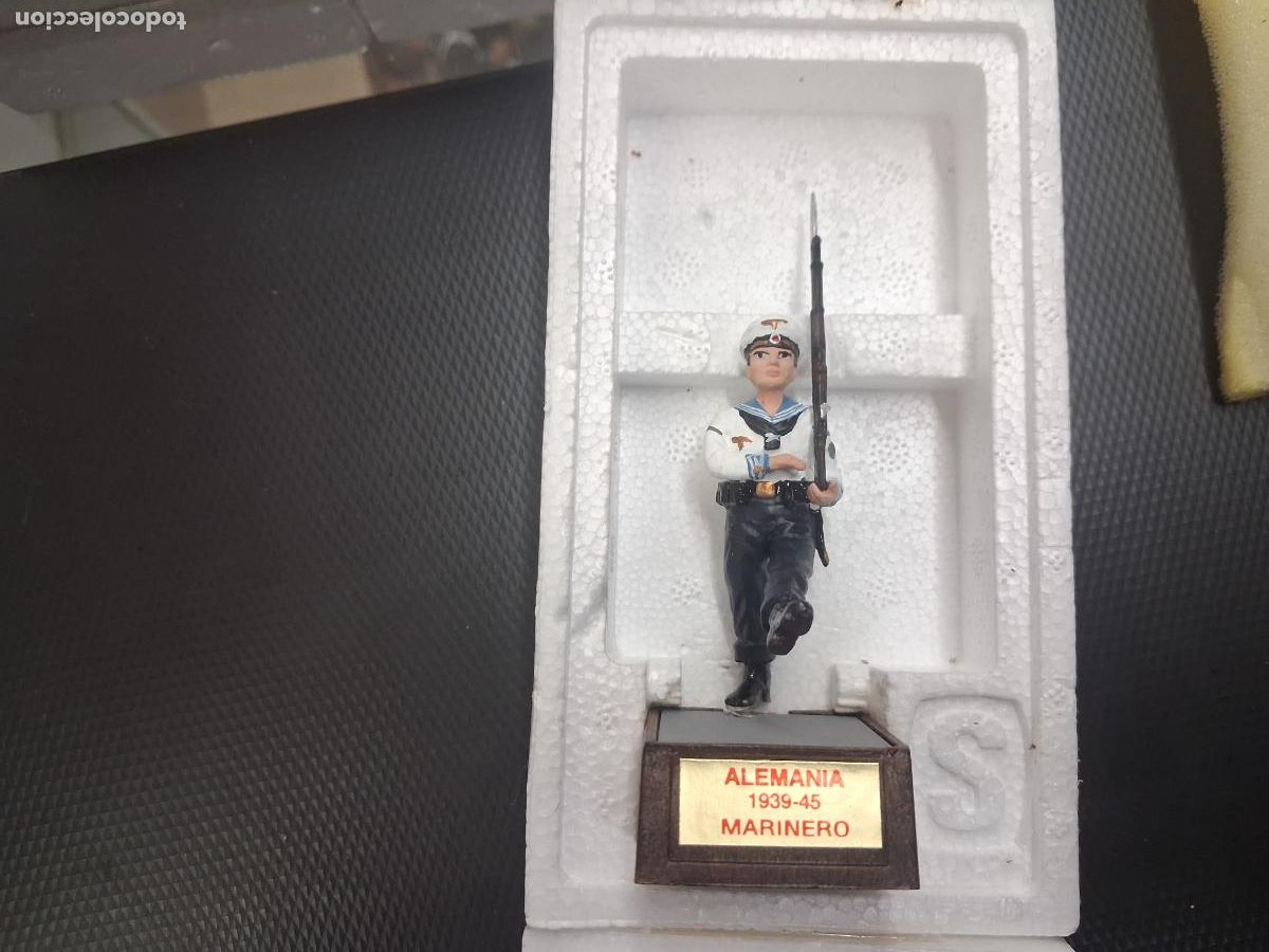 Juguetes Antiguos: SOLDAT SOLDADITO PLOMO ALEMANIA MARINERO 1939 1945 NUEVO EN CAJA CORCHO ORIGINAL
