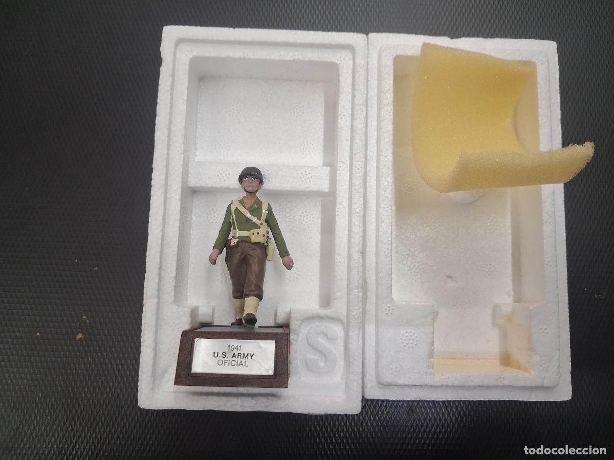 Juguetes Antiguos: SOLDAT SOLDADITO PLOMO U.S ARMY OFICIAL NUEVO EN CAJA CORCHO ORIGINAL