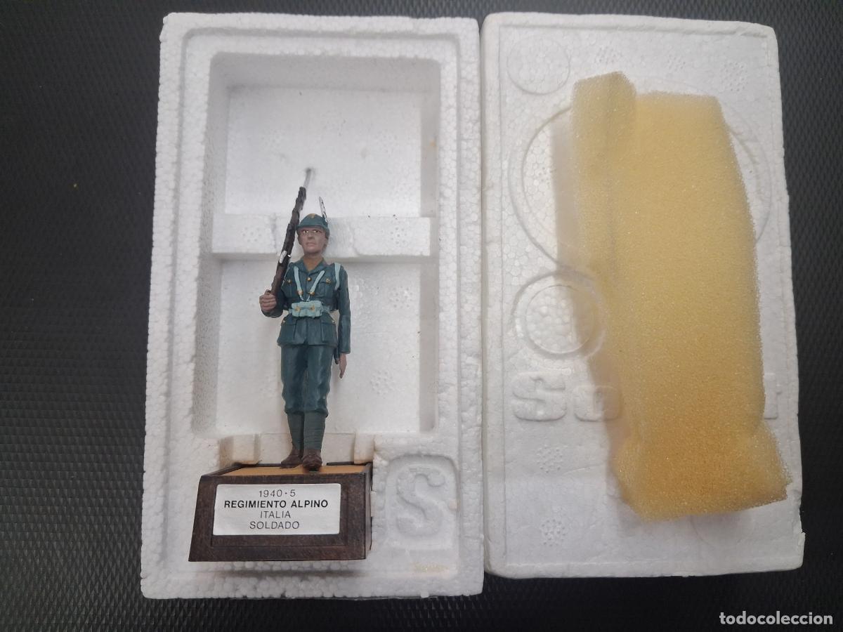 Juguetes Antiguos: SOLDAT SOLDADITO PLOMO ITALIA REGIMIENTO ALPINO SOLDADO 1940 1945 NUEVO EN CAJA CORCHO ORIGINAL