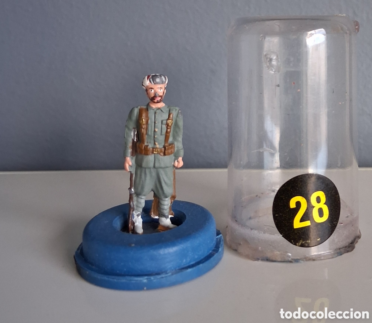 Juguetes Antiguos: ALyMER, serie tropas espa&ntilde;olas, a&ntilde;os 60/70, soldado regular, figura n&uacute;mero 28