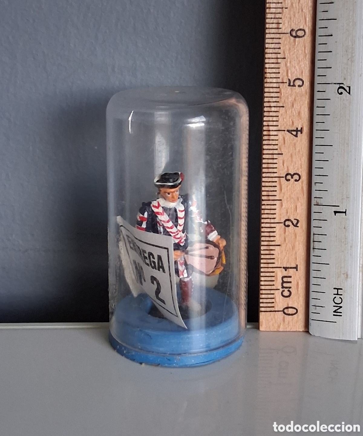 Altes Spielzeug: ALyMER, serie tropas espa&ntilde;olas, a&ntilde;os 60/70, guardia real con tambor siglo XVIII, figura n&uacute;mero 2