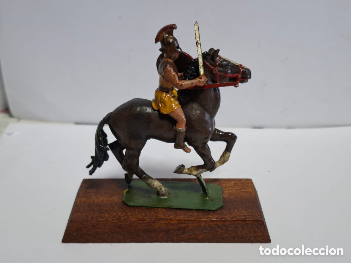 Juguetes Antiguos: Soldado a caballo ALYMER 54MM