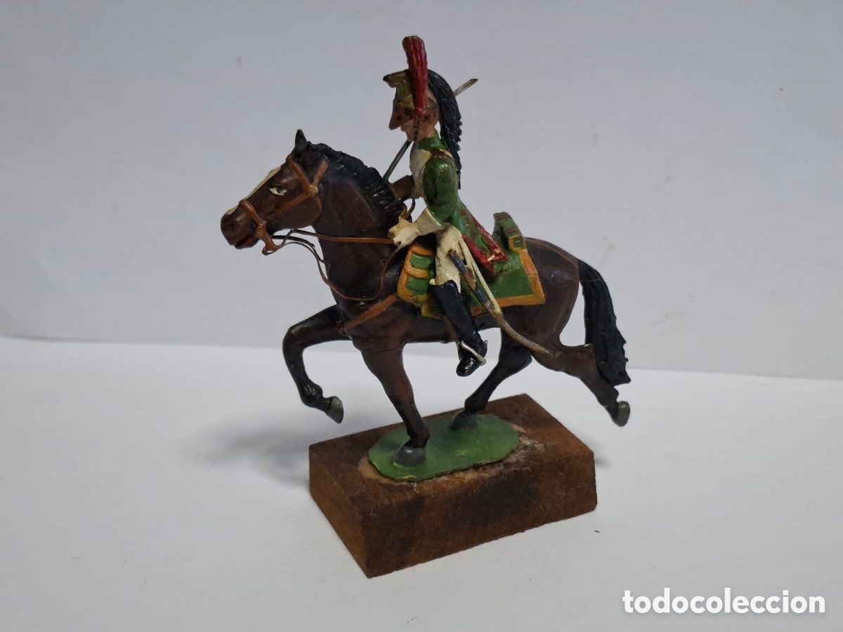 Juguetes Antiguos: Soldado a caballo ALYMER 54MM