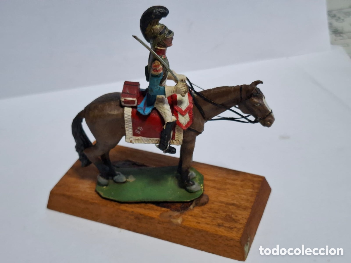 Juguetes Antiguos: Soldado a caballo ALYMER 54MM