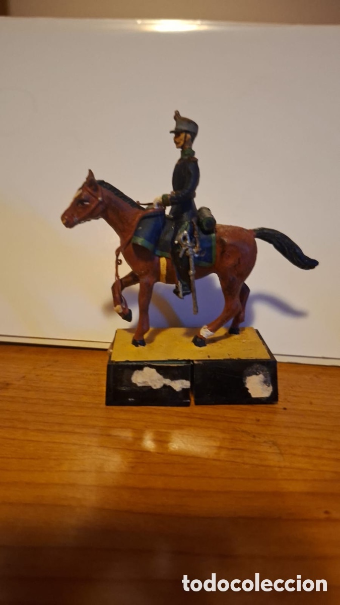Juguetes Antiguos: Soldado a caballo Almirall 54MM