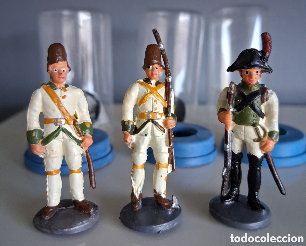 Juguetes Antiguos: ALyMER, serie tropas espa&ntilde;olas siglos XVIII al XX, soldados napole&oacute;nicos, figuras 3, 4 y 5