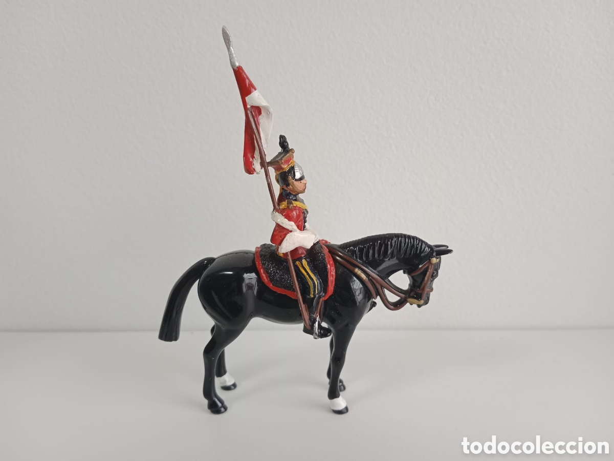 Juguetes Antiguos: Fugura de un soldado de plomo a cavallo