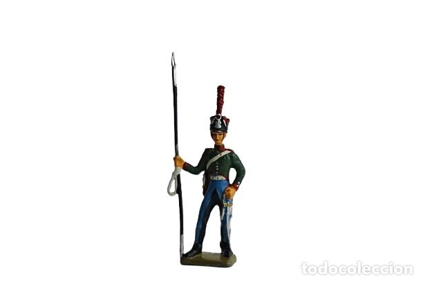 Juguetes Antiguos: Figura Lancero de la Guardia Imperial o Guardias de Honor con colbac