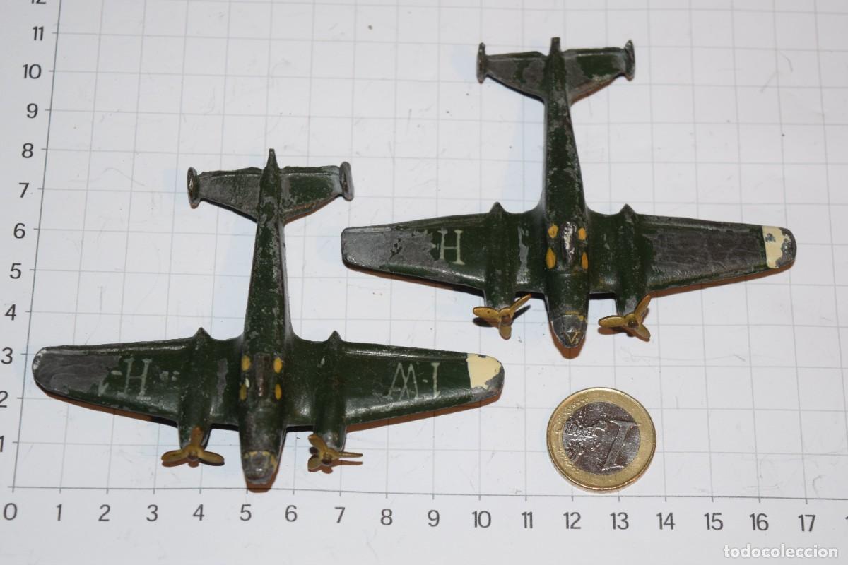 Juguetes Antiguos: Vintage 2 ANTIGUOS AVIONES de PLOMO - Casanellas, Capell, Eulogio, Teo, otros... A&ntilde;os 40/50 - &iexcl;Mira!