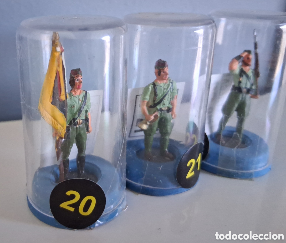 Juguetes Antiguos: ALyMER, serie tropas espa&ntilde;olas siglos XVIII al XX, soldados legionarios, figs. 20, 21 y 22