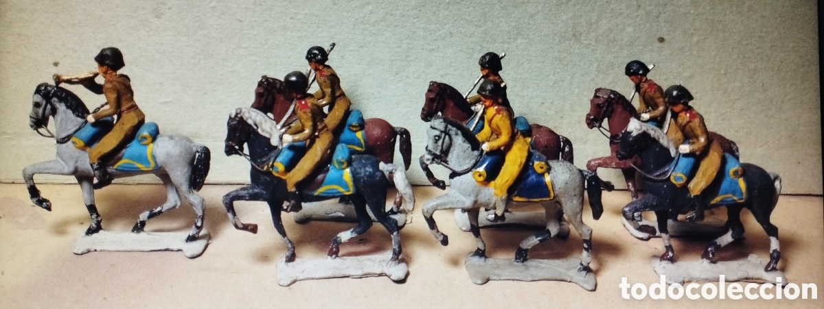Juguetes Antiguos: Soldados de plomo Pech. Secci&oacute;n de caballer&iacute;a