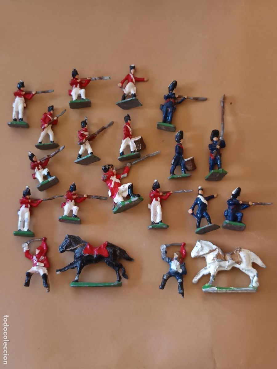 Juguetes Antiguos: LOTE ANTIGUOS SOLDADITOS DE PLOMO PEQUE&Ntilde;OS.