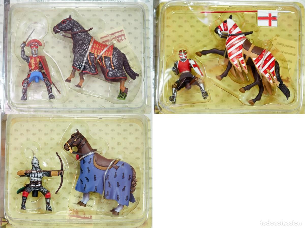 Juguetes Antiguos: Lote 3 Figuras Plomo CRUZADAS Altaya | RICARDO CORAZ&Oacute;N DE LE&Oacute;N + CRUZADO + SARRACENO | BL&Iacute;STER NUEVO