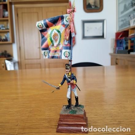 Juguetes Antiguos: 54MM - NEW HOPE DESIGN - ABANDERADO PORTUGU&Eacute;S. REGIMIENTO 21&ordm; - GUERRA PENINSULAR 1812