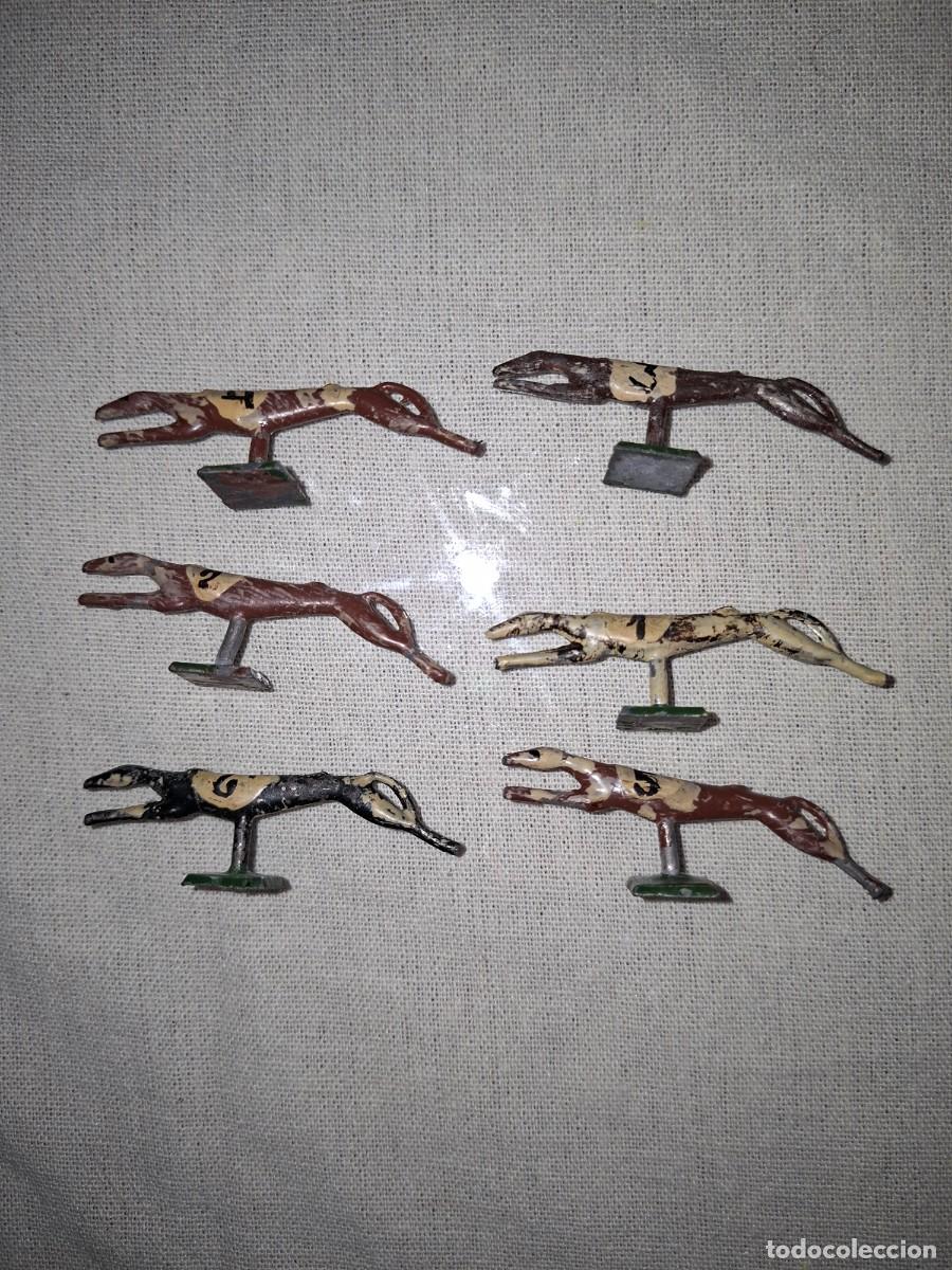 Juguetes Antiguos: GALGOS DE PLOMO COMOETICI&Oacute;N A&Ntilde;OS 40-50