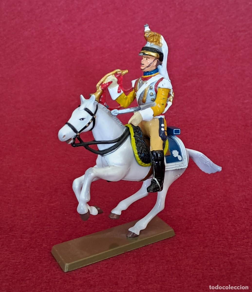Juguetes Antiguos: STARLUX SOLDADO PLOMO 54 mm TROMPETA CORACEROS A CABALLO FRANCIA TOY SOLDIER