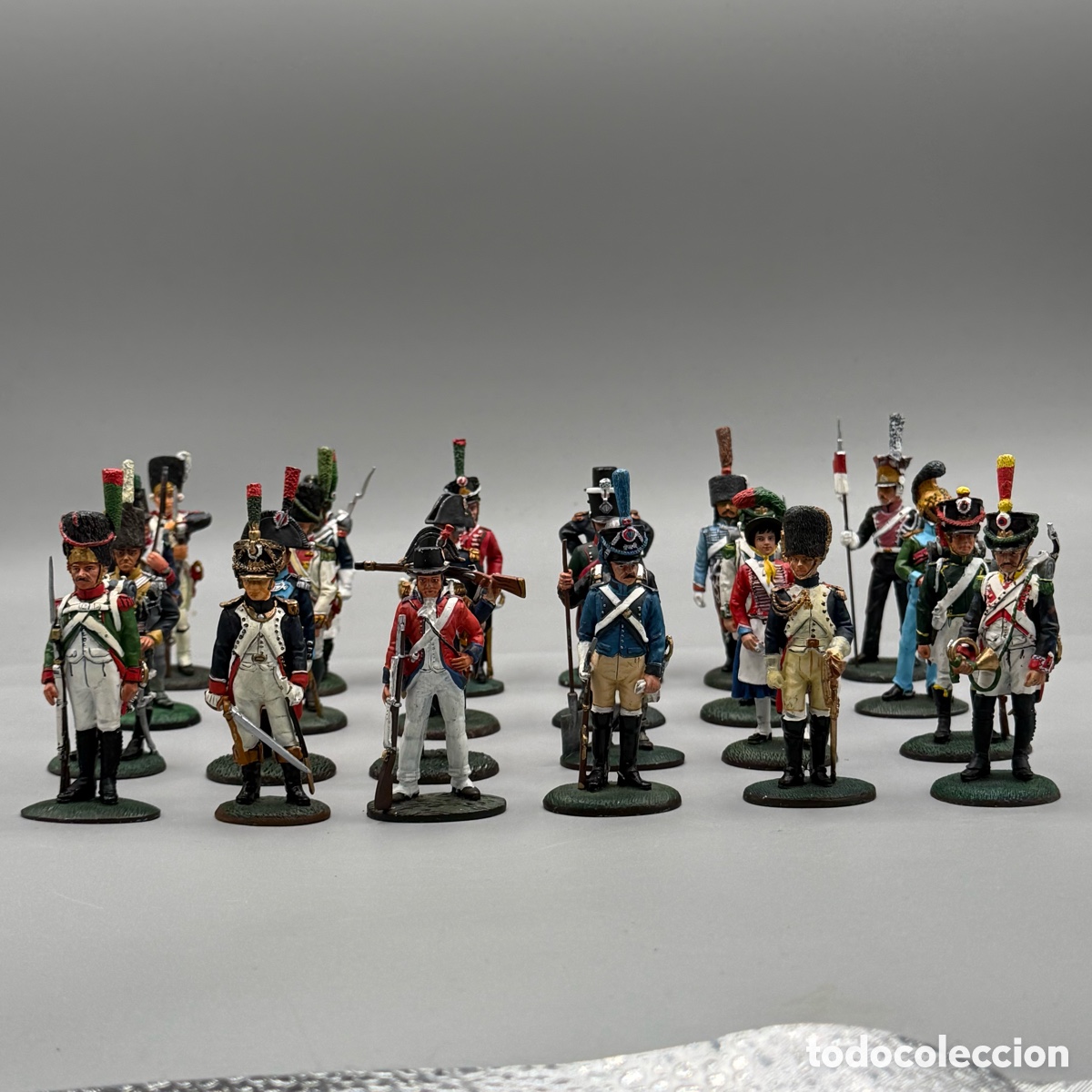 Juguetes Antiguos: Colecci&oacute;n 24 soldados de plomo guerras napole&oacute;nicas. Coleccione Del Prado.