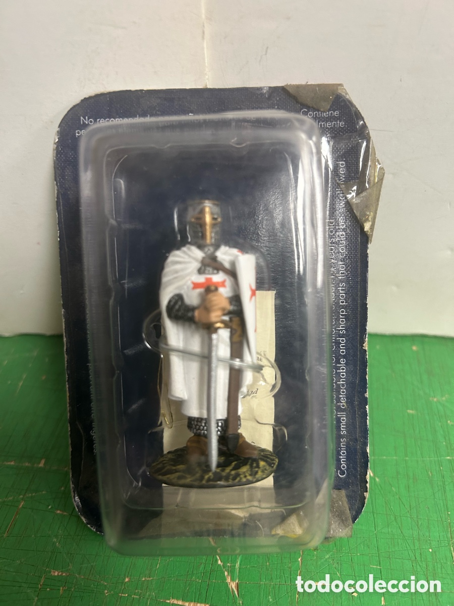 Juguetes Antiguos: CABALLERO TEMPLARIO DE PLOMO NUEVO
