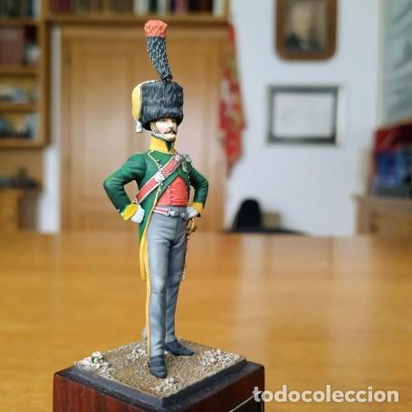 Juguetes Antiguos: SOLDADO DE PLOMO - 54MM - METAL MODELES - OFICIAL CAZADORES A CABALLO 4&ordm; REG. 1809 - LE CIMIER
