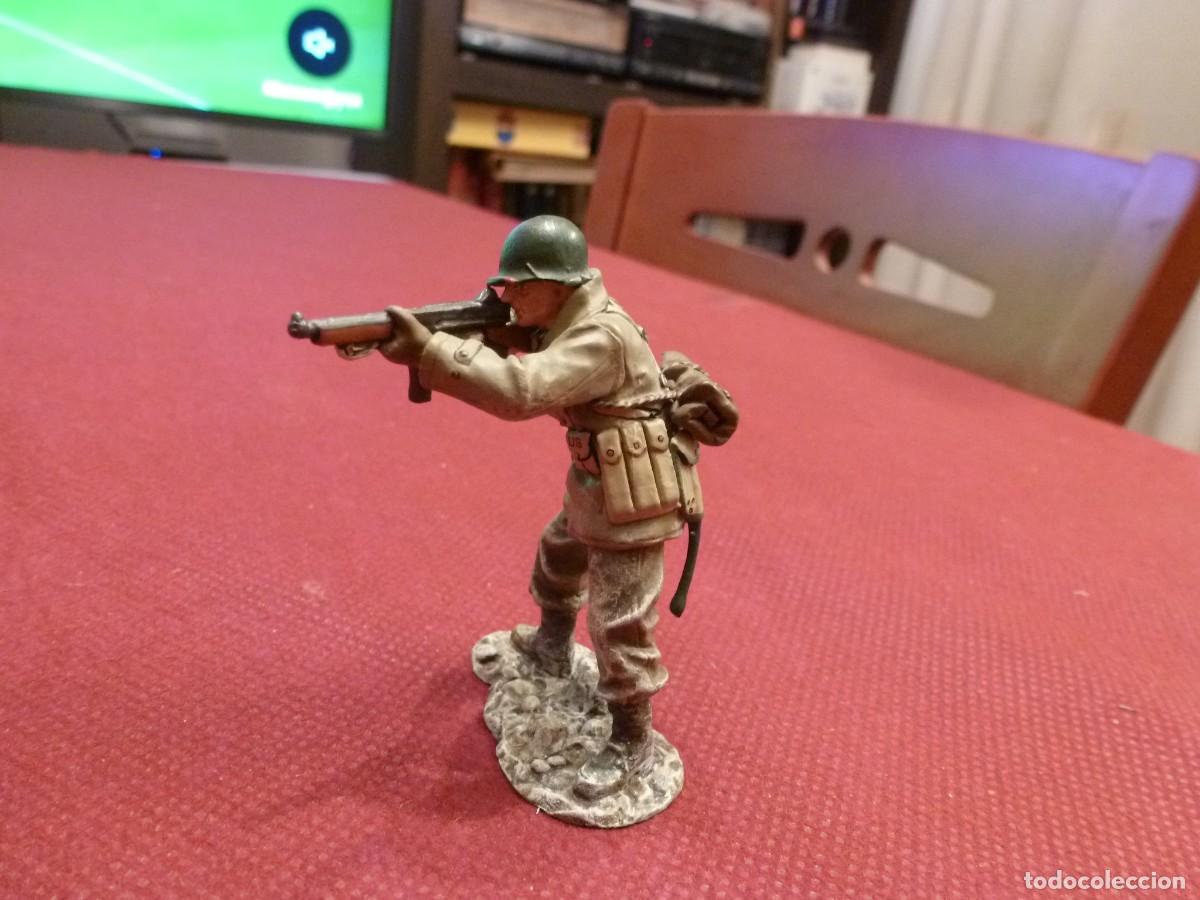 Juguetes Antiguos: KING&COUNTRY-ESCALA 1/30-METAL PAINTED.SOLDADO U.S.A. II GUERRA MUNDIAL EN EUROPA