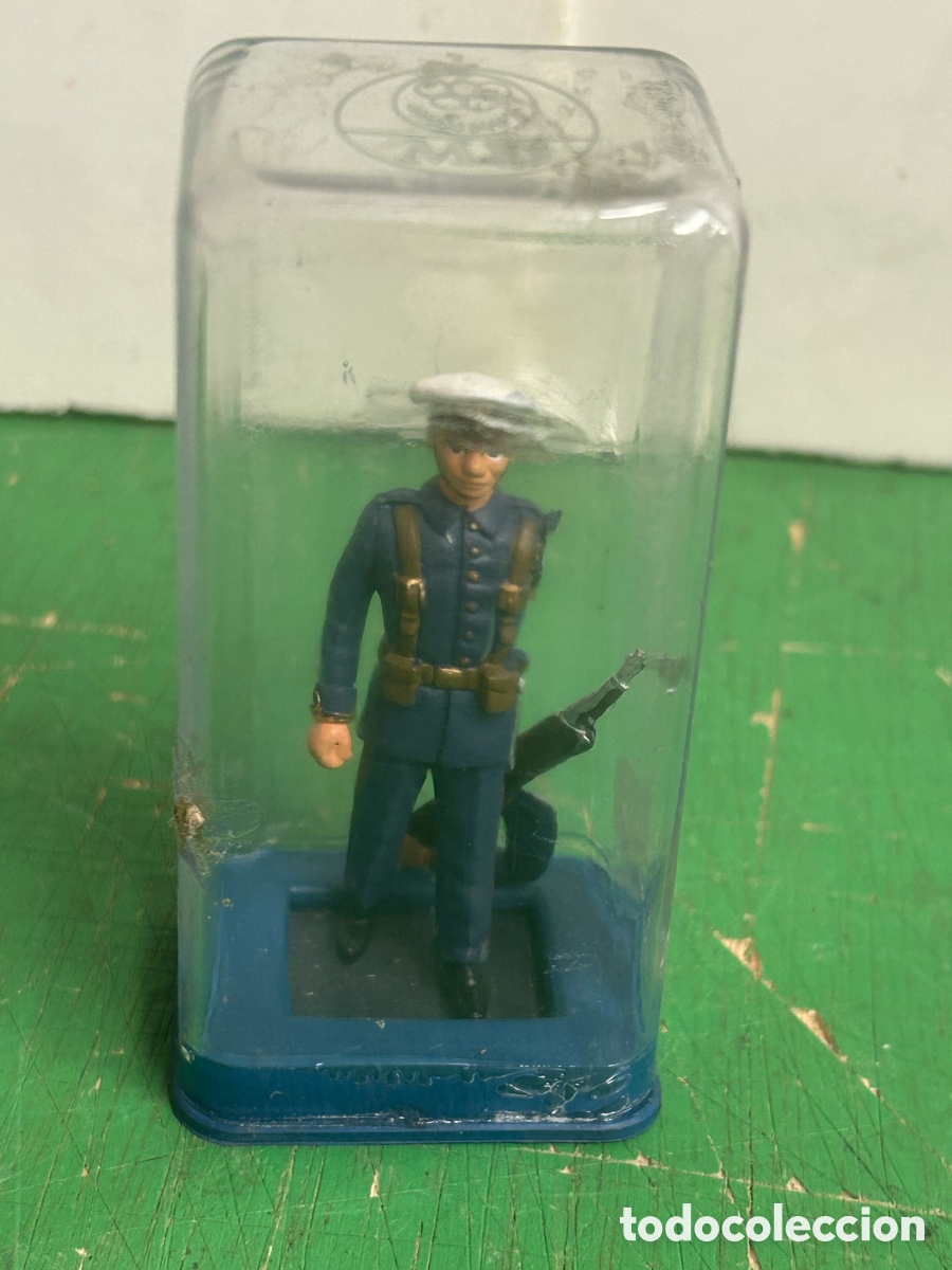 Juguetes Antiguos: SOLDADO DE PLOMO N&ordm; 24 INFANTE MARINA 1936/1939 ALYMER 54 MM