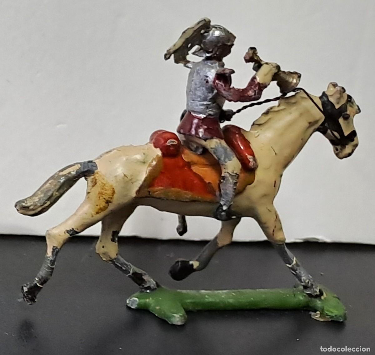 Juguetes Antiguos: SOLDADO DE PLOMO MONTADO A CABALLO A&Ntilde;OS 30 DE CASANELLAS, PINTADO A MANO. SOLDADOPLOM-33