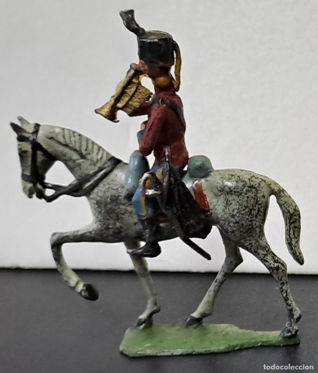 Juguetes Antiguos: SOLDADO DE PLOMO MONTADO A CABALLO A&Ntilde;OS 30 DE CASANELLAS, PINTADO A MANO. SOLDADOPLOM-38