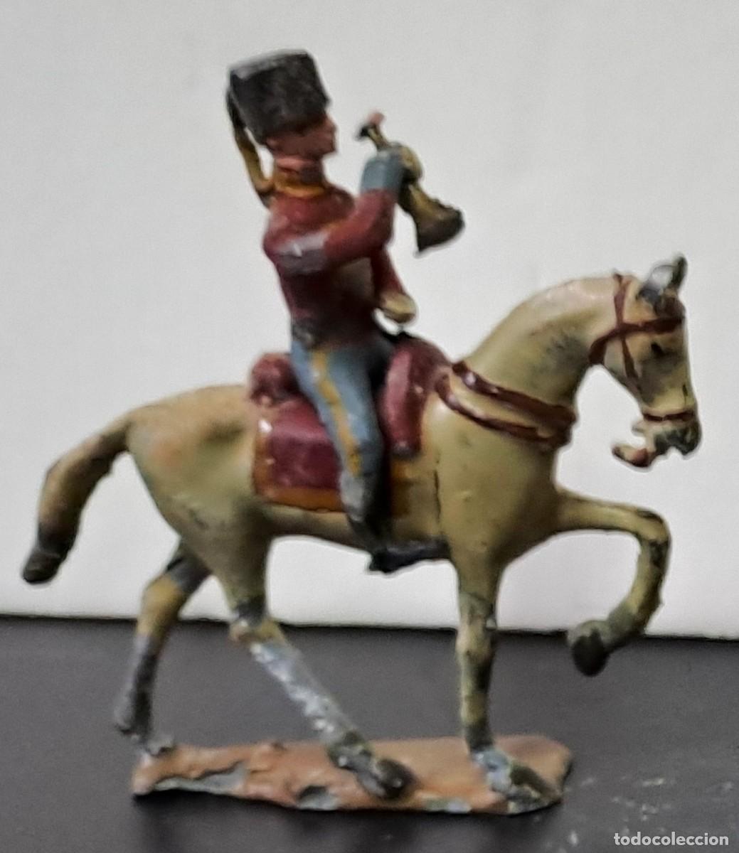 Juguetes Antiguos: SOLDADO DE PLOMO MONTADO A CABALLO A&Ntilde;OS 30 DE CASANELLAS, PINTADO A MANO. SOLDADOPLOM-41