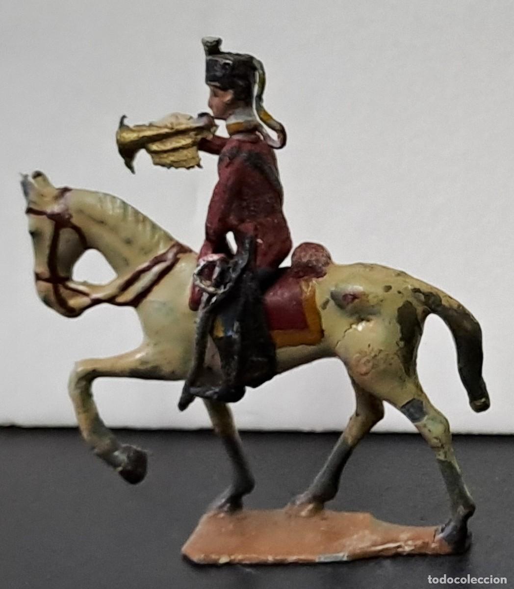 Juguetes Antiguos: SOLDADO DE PLOMO MONTADO A CABALLO A&Ntilde;OS 30 DE CASANELLAS, PINTADO A MANO. SOLDADOPLOM-44