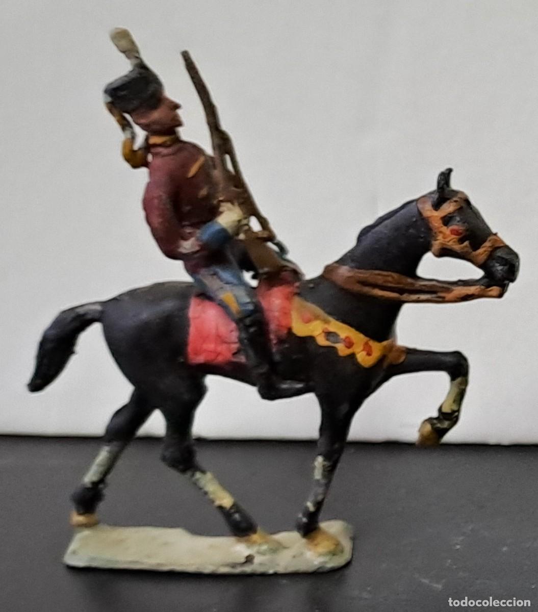 Juguetes Antiguos: SOLDADO DE PLOMO MONTADO A CABALLO A&Ntilde;OS 30 DE CASANELLAS, PINTADO A MANO. SOLDADOPLOM-47