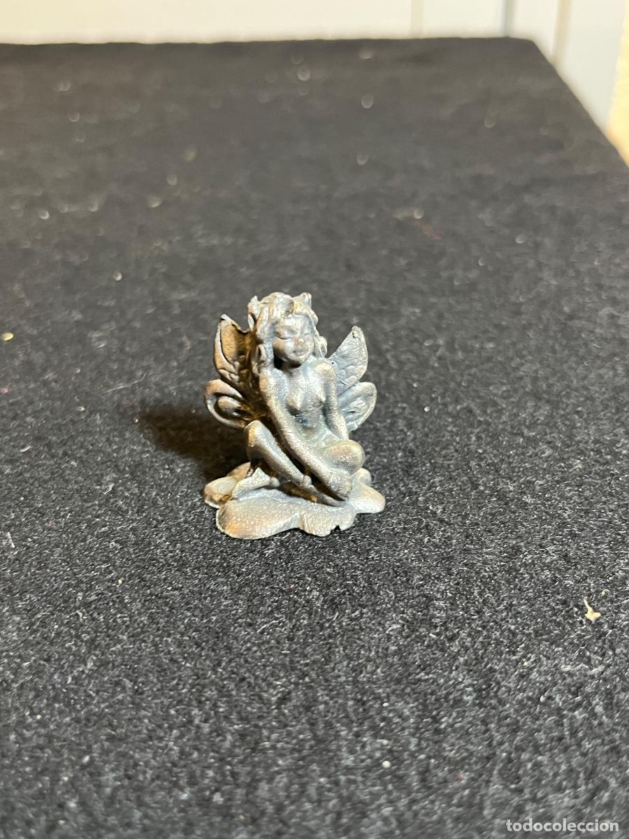 Giochi Antichi: Hada plomo vintage figura fantasy peltre miniatura duende bosque coleccion rol medieval