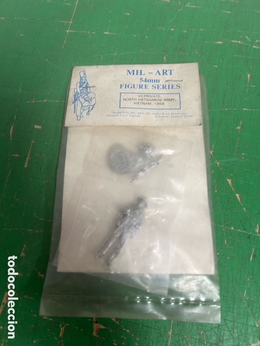 Juguetes Antiguos: SOLDADO PLOMO MARCA MIL-ART EJCTIRO VIERNAN DEL NORTE 1968 NUEVO 54 mm 1,32