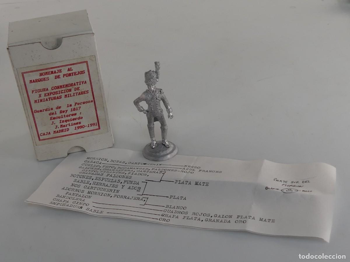 Jeux Anciens: SOLDADITO DE PLOMO SIN PINTAR &ndash; GUARDIA DE LA PERSONA DEL REY 1817