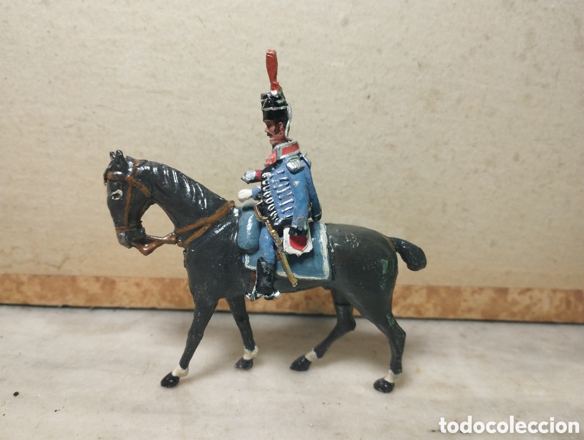Juguetes Antiguos: Soldado de plomo 54 mm husar