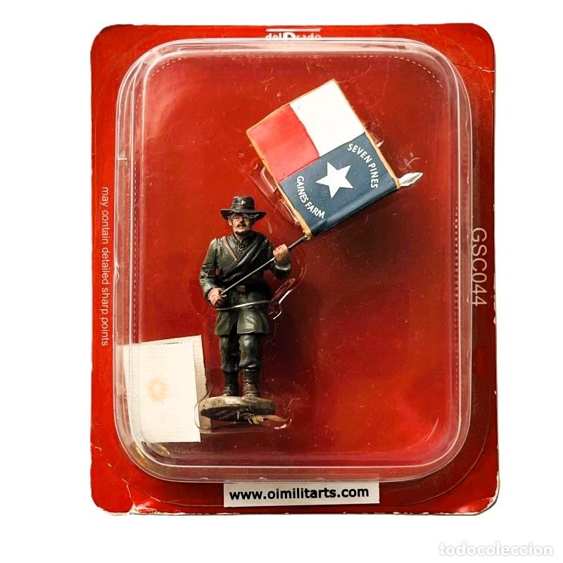 Juguetes Antiguos: DEL PRADO GUERRA CIVIL USA, 1er RGTO. INFANTER&Iacute;A CONDEDERADO, TEXAS, SARGENTO ABANDERADO &rdquo;LONE STAR&rdquo;