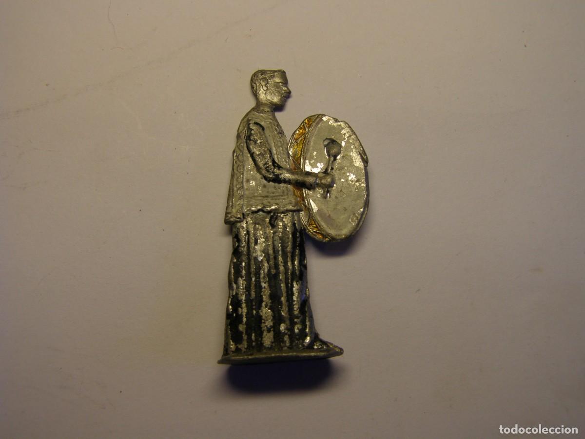 Juguetes Antiguos: Figurita de plomo con monaguillo y tambor, finales siglo XIX o principios del XX