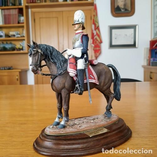Juguetes Antiguos: SOLDADO DE PLOMO 90MM - CORACERO GUARDIA DEL REY JUAN CARLOS I - BENEITO MINIATURA MILITAR SOLDADITO