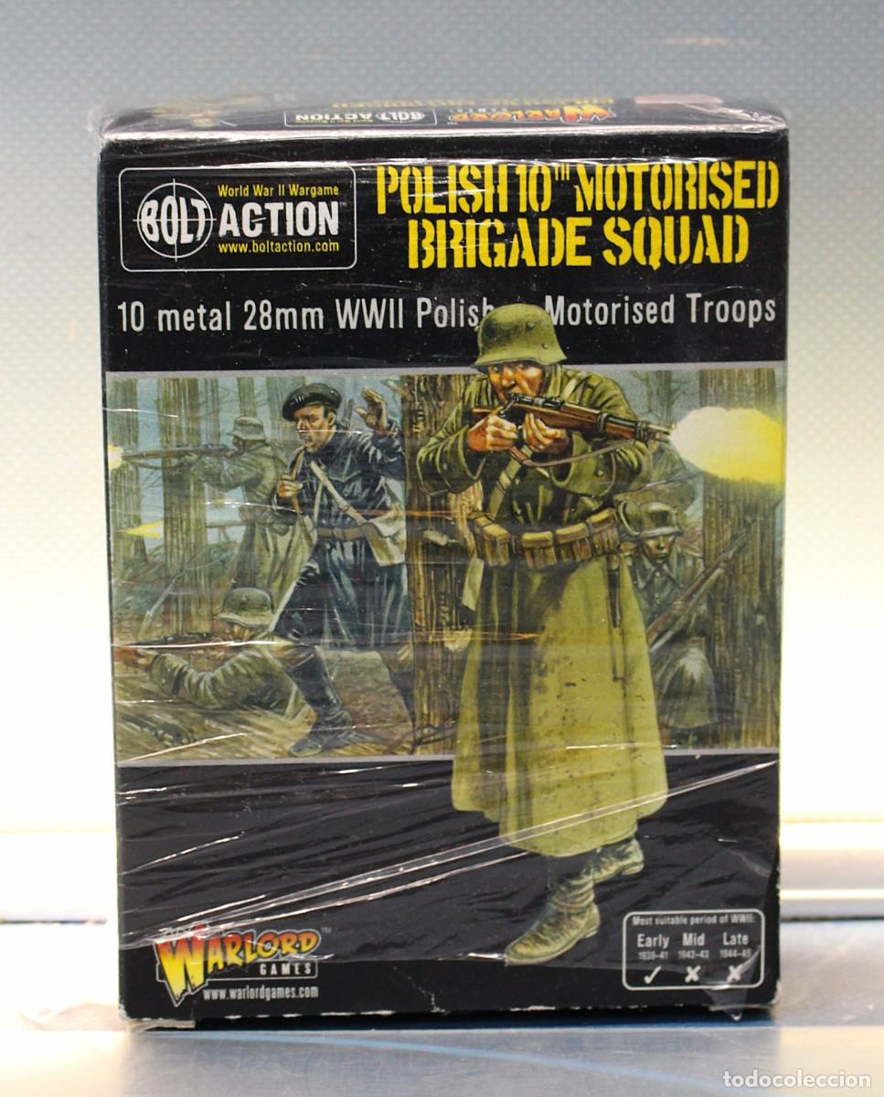 Juguetes Antiguos: Miniaturas 1/56. Escuadr&oacute;n polaco de la 10&ordf; Brigada motorizada. Bolt Action. Warlord Games.