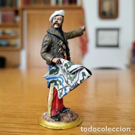 Juguetes Antiguos: SOLDADO DE PLOMO - GENERAL CARLISTA 1836 - 54MM RISTRE ESCUADRON SOLDADITO FIGURA MINIATURA