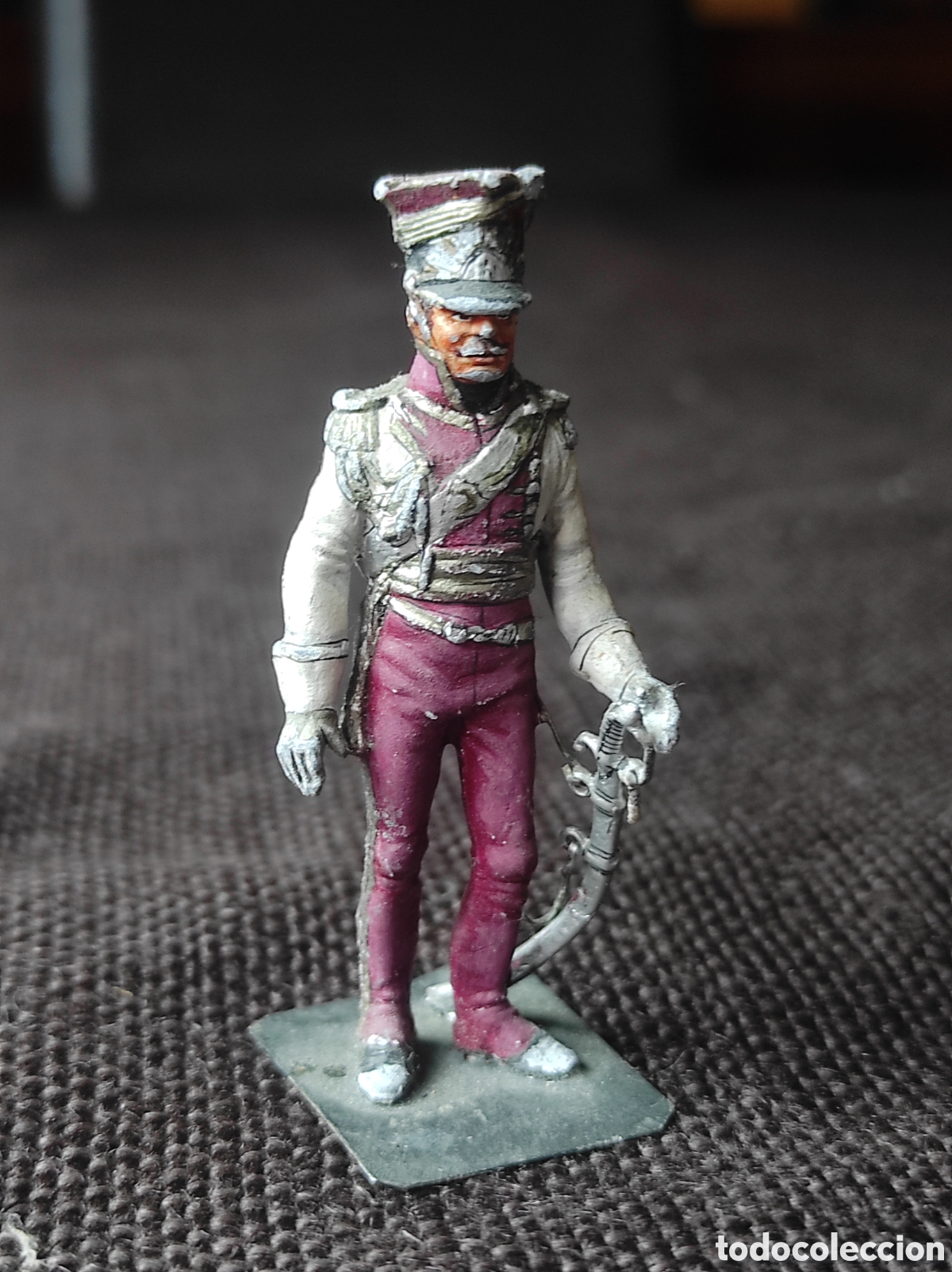 Juguetes Antiguos: General Kwasinski 1810 &ndash; Figura militar de plomo pintada a mano &ndash; 58 mm &ndash; &Eacute;poca napole&oacute;nica