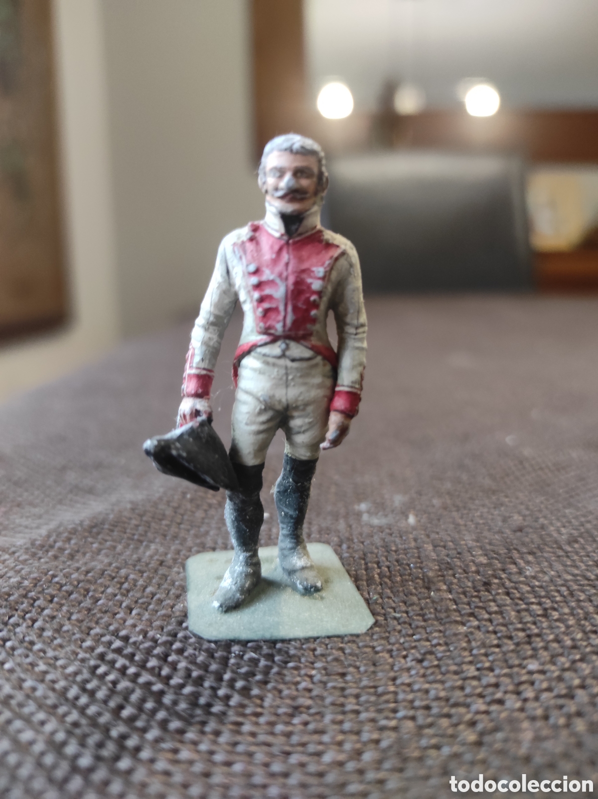 Juguetes Antiguos: Regimiento de Infanter&iacute;a Mallorca 1812 &ndash; Soldado de plomo 62 mm pintado a mano