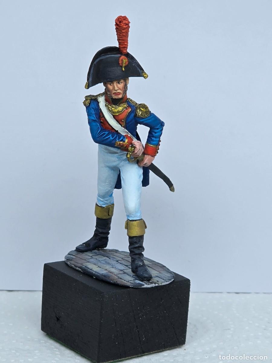 Juguetes Antiguos: Teniente Ruiz 54 mm metal-Figura de la asociaci&oacute;n 2 de mayo