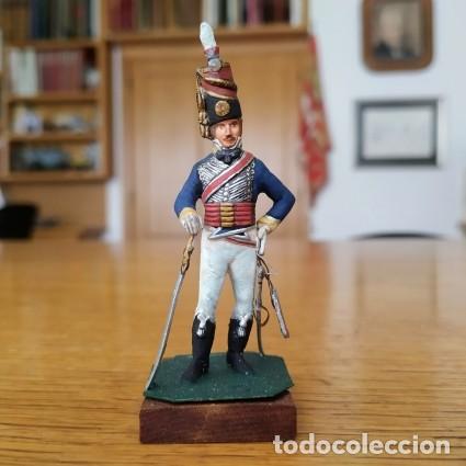 Juguetes Antiguos: SOLDADO DE PLOMO - 54MM - ROSE MINIATURES - DRAGONES LIGEROS (HUSARES). GRAN BRETA&Ntilde;A 1811-15