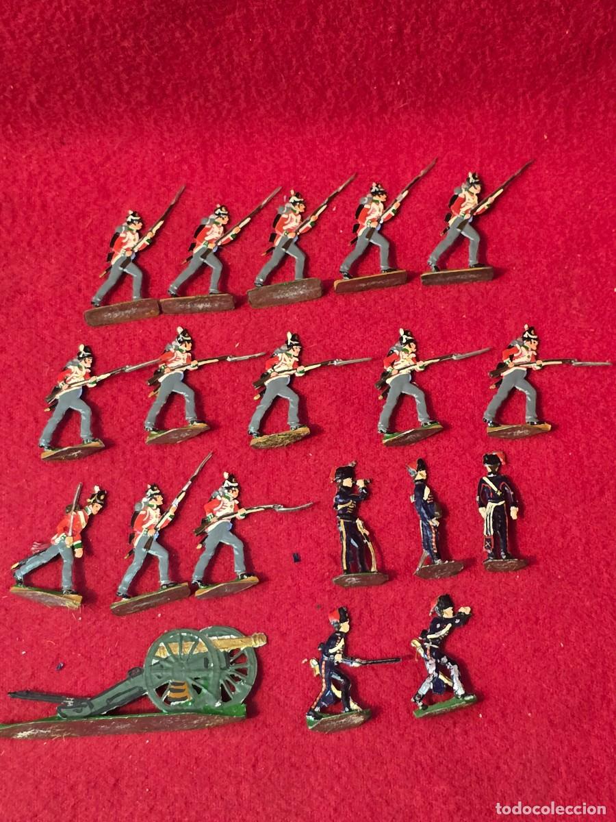 Juguetes Antiguos: SOLDADITOS DE PLOMO PLANOS . EJERCITO NAPOLEONICO.