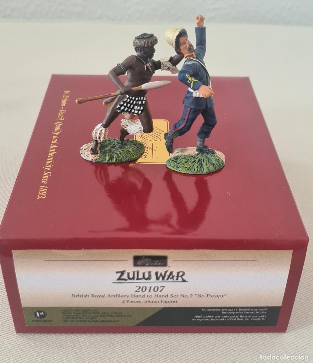 Altes Spielzeug: W. BRITAIN ZULU WAR REF. 20107 BRITISH ROYAL ARTILLERY HAND TO HAND SET N&ordm; 2 NO ESCAPE (NO K&C)
